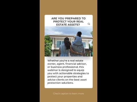 Your real estate is a valuable asset—don’t let it slip through the cracks.