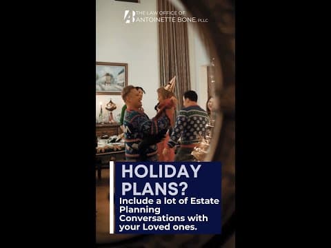 Planning for the Holidays