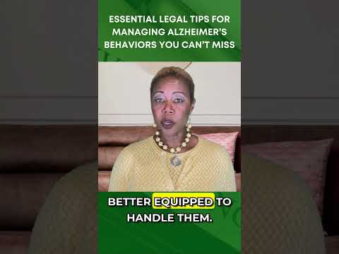 NEW Video Out! Let's Discuss Alzheimer's and Legal Matters! #estateplanning #motivation #estateplan