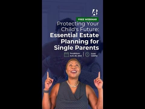 Life is unpredictable, but your child’s future doesn’t have to be. #EstatePlanning #Webinar