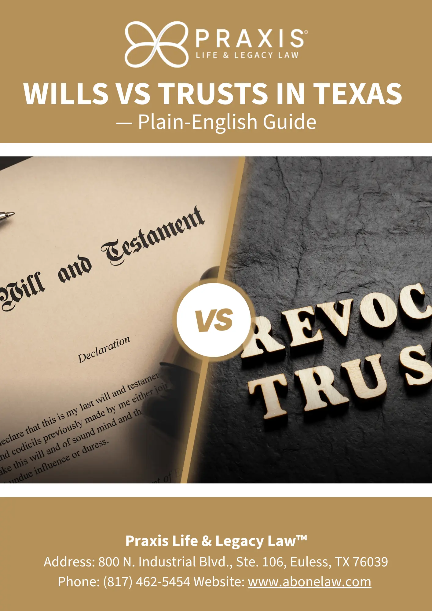 Wills vs. Trusts in Texas — Free Guide